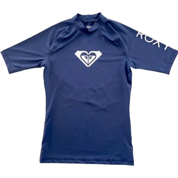 Girls Roxy Blue Rashguard. S - Picture 1 of 7